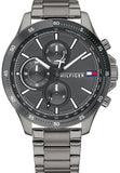Tommy Hilfiger Bank Grey Dial Grey Steel Strap Watch for Men - 1791719 Buy Now By Tommy Hilfiger