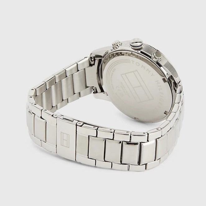 Tommy Hilfiger Jimmy Chronograph Quartz Blue Dial Silver Steel Strap Watch For Men - 1791949 Buy Now By Tommy Hilfiger