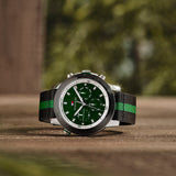 Tommy Hilfiger Troy Chronograph Green Dial Two Tone Nylon Strap Watch For Men - 1792107 Buy Now By Tommy Hilfiger