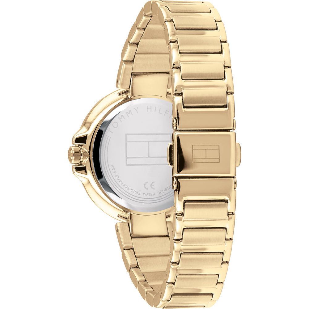 Tommy Hilfiger Angela White Dial Gold Steel Strap Watch for Women - 1782128 Buy Now By Tommy Hilfiger