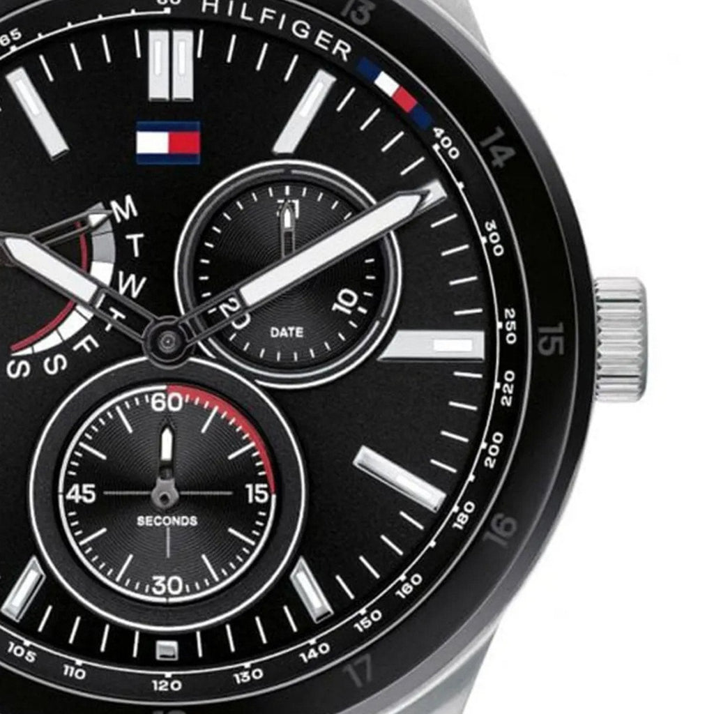 Tommy Hilfiger Austin Black Dial Silver Steel Strap Watch for Men - 1791639 Buy Now By Tommy Hilfiger