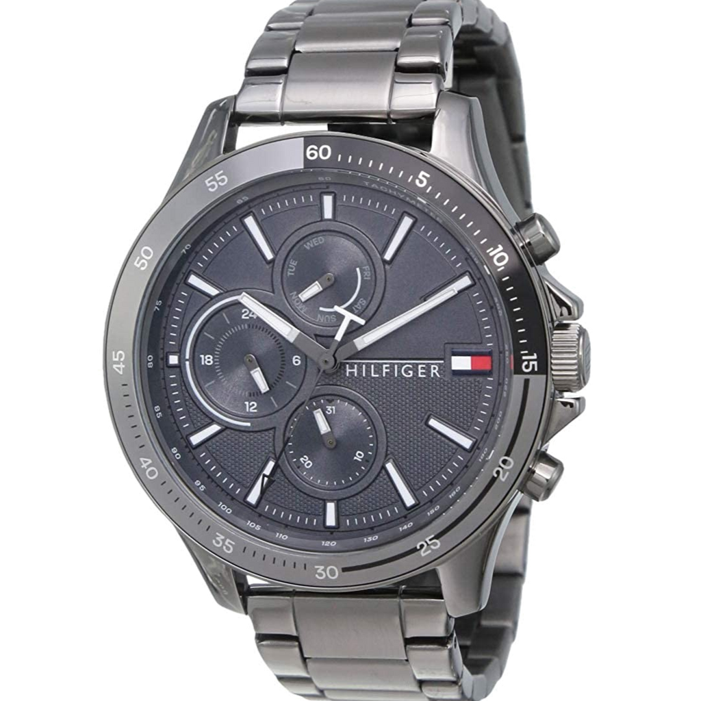 Tommy Hilfiger Bank Grey Dial Grey Steel Strap Watch for Men - 1791719 Buy Now By Tommy Hilfiger