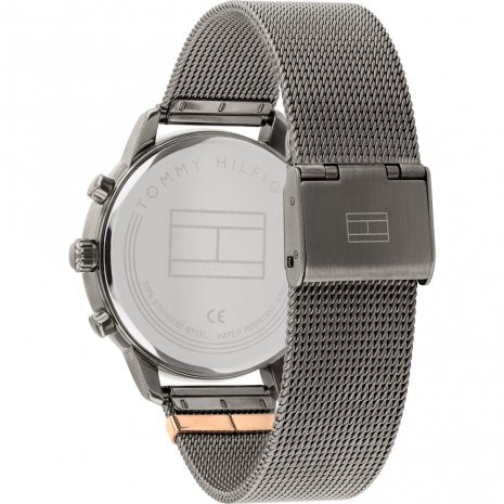 Tommy Hilfiger Blake Quartz Grey Dial Silver Mesh Bracelet Watch for Men - 1782304 Buy Now By Tommy Hilfiger