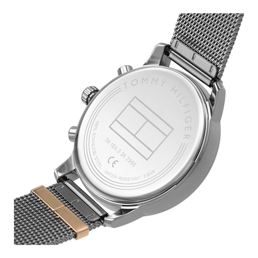 Tommy Hilfiger Blake Quartz Grey Dial Silver Mesh Bracelet Watch for Men - 1782304 Buy Now By Tommy Hilfiger