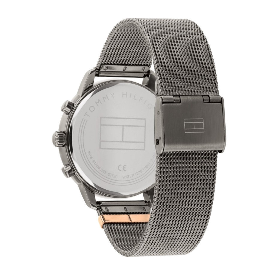 Tommy Hilfiger Blake Quartz Grey Dial Silver Mesh Bracelet Watch for Men - 1782304 Buy Now By Tommy Hilfiger