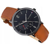 Tommy Hilfiger Brooklyn Quartz Black Dial Brown Leather Strap Watch for Men - 1791510 Buy Now By Tommy Hilfiger