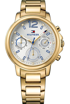 Tommy Hilfiger Claudia White Dial Gold Steel Strap Watch for Women - 1781742 Buy Now By Tommy Hilfiger
