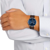 Tommy Hilfiger Cooper Blue Dial Brown Leather Strap Watch for Men - 1791508 Buy Now By Tommy Hilfiger
