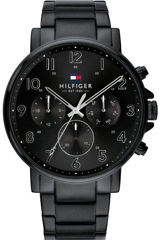 Tommy Hilfiger Daniel Black Dial Black Steel Strap Watch for Men - 1710383 Buy Now By Tommy Hilfiger