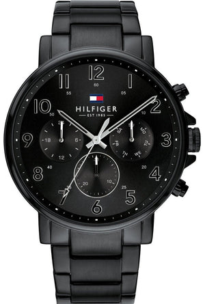 Tommy Hilfiger Daniel Black Dial Black Steel Strap Watch for Men - 1710383 Buy Now By Tommy Hilfiger