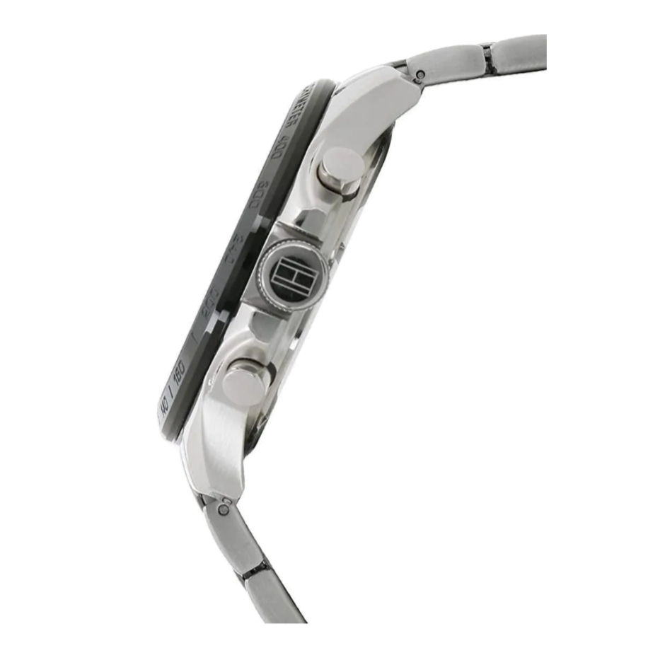 Tommy Hilfiger Decker Quartz Black Dial Silver Steel Strap Watch for Men - 1791472 Buy Now By Tommy Hilfiger