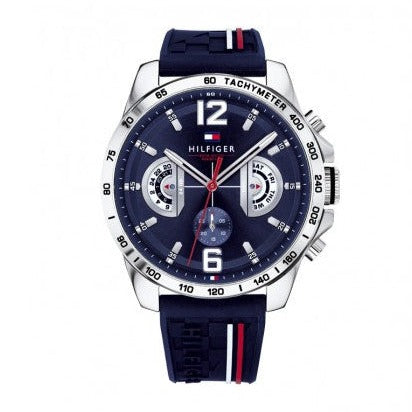 Tommy Hilfiger Decker Blue Dial Blue Rubber Strap Watch for Men - 1791476 Buy Now By Tommy Hilfiger