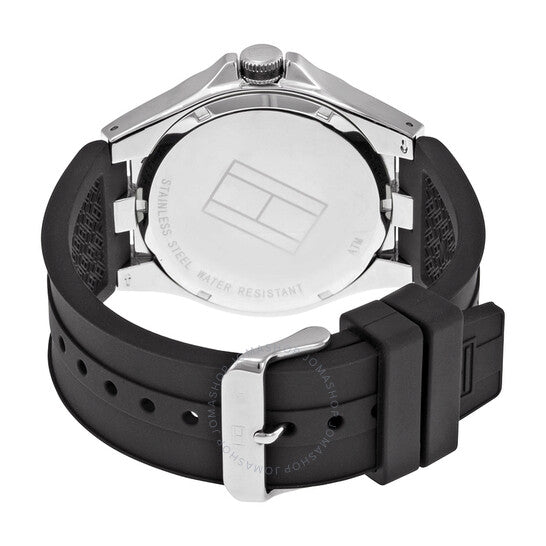 Tommy Hilfiger Drew Black Dial Black Rubber Strap Watch for Men - 1791064 Buy Now By Tommy Hilfiger