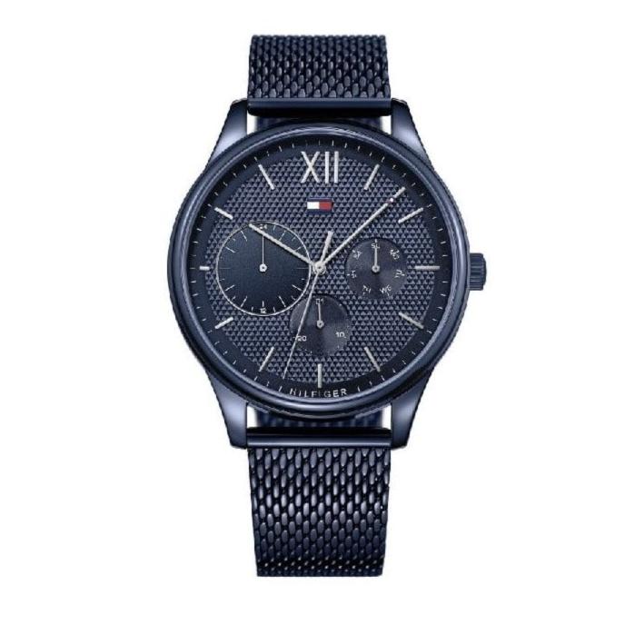 Tommy Hilfiger Damon Quartz Blue Dial Blue Mesh Bracelet Watch for Men - 1791421 Buy Now By Tommy Hilfiger