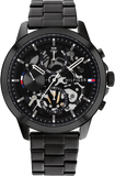 Tommy Hilfiger Henry Chronograph Black Dial Black Steel Strap Watch For Men - 1710478 Buy Now By Tommy Hilfiger