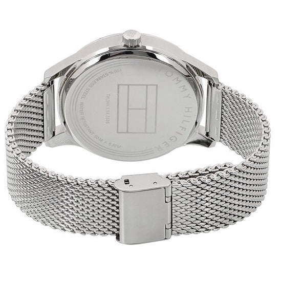 Tommy Hilfiger Damon Quartz Chronograph Black Dial Silver Mesh Bracelet Watch for Men - 1791415 Buy Now By Tommy Hilfiger