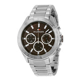 Tommy Hilfiger Hudson Chronograph Quartz Brown Dial Silver Steel Strap Watch For Men - 1791229 Buy Now By Tommy Hilfiger