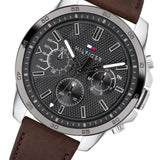 Tommy Hilfiger Decker Grey Dial Brown Leather Strap Watch for Men - 1791562 Buy Now By Tommy Hilfiger