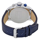 Tommy Hilfiger Jackson Silver Dial Black Leather Strap Watch for Men - 1791240 Buy Now By Tommy Hilfiger