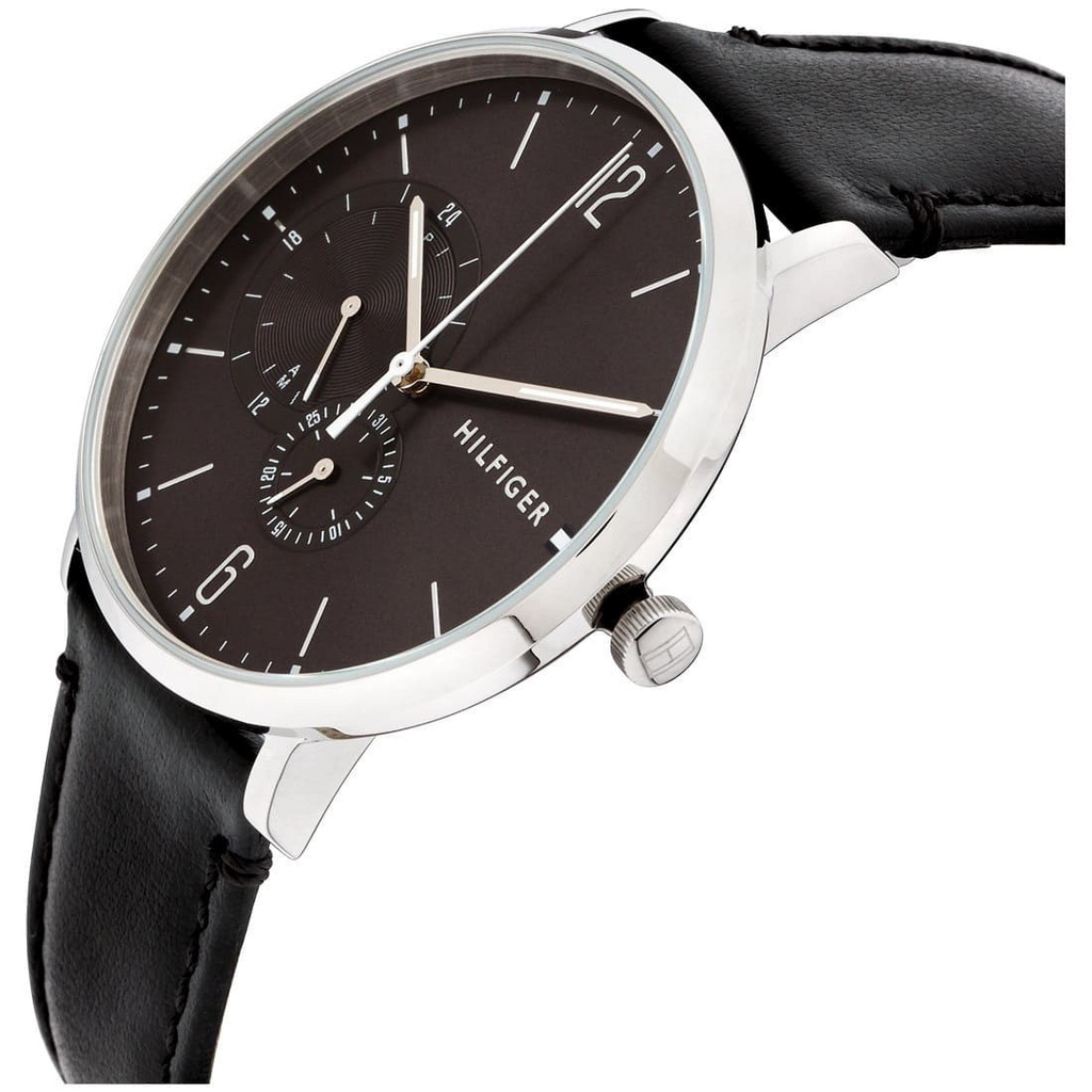 Tommy Hilfiger Brooklyn Black Dial Black Leather Strap Watch for Men - 1791509 Buy Now By Tommy Hilfiger