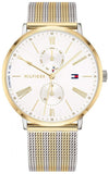 Tommy Hilfiger Jenna Quartz White Dial Two Tone Mesh Bracelet Watch for Women - 1782074 Buy Now By Tommy Hilfiger