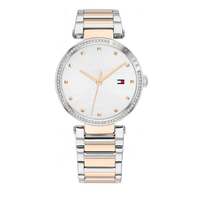 Tommy Hilfiger Lynn Quartz White Dial Two Tone Steel Strap Watch For Women - 1782236 Buy Now By Tommy Hilfiger