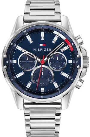 Tommy Hilfiger Mason Quartz Blue Dial Silver Steel Strap Watch for Men - 1791788 Buy Now By Tommy Hilfiger