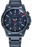 Tommy Hilfiger Mason Blue Dial Blue Steel Strap Watch for Men - 1791789 Buy Now By Tommy Hilfiger