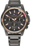 Tommy Hilfiger Mason Grey Dial Grey Steel Strap Watch for Men - 1791790 Buy Now By Tommy Hilfiger