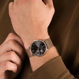 Tommy Hilfiger Brooklyn Grey Dial Gold Mesh Bracelet Watch for Men - 1791506 Buy Now By Tommy Hilfiger