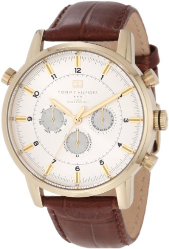Tommy Hilfiger Harrison White Dial Brown Leather Strap Watch for Men - 1790874 Buy Now By Tommy Hilfiger