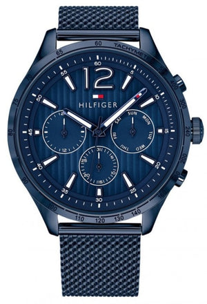 Tommy Hilfiger Gavin Chronograph Blue Dial Blue Mesh Bracelet Watch for Men - 1791471 Buy Now By Tommy Hilfiger