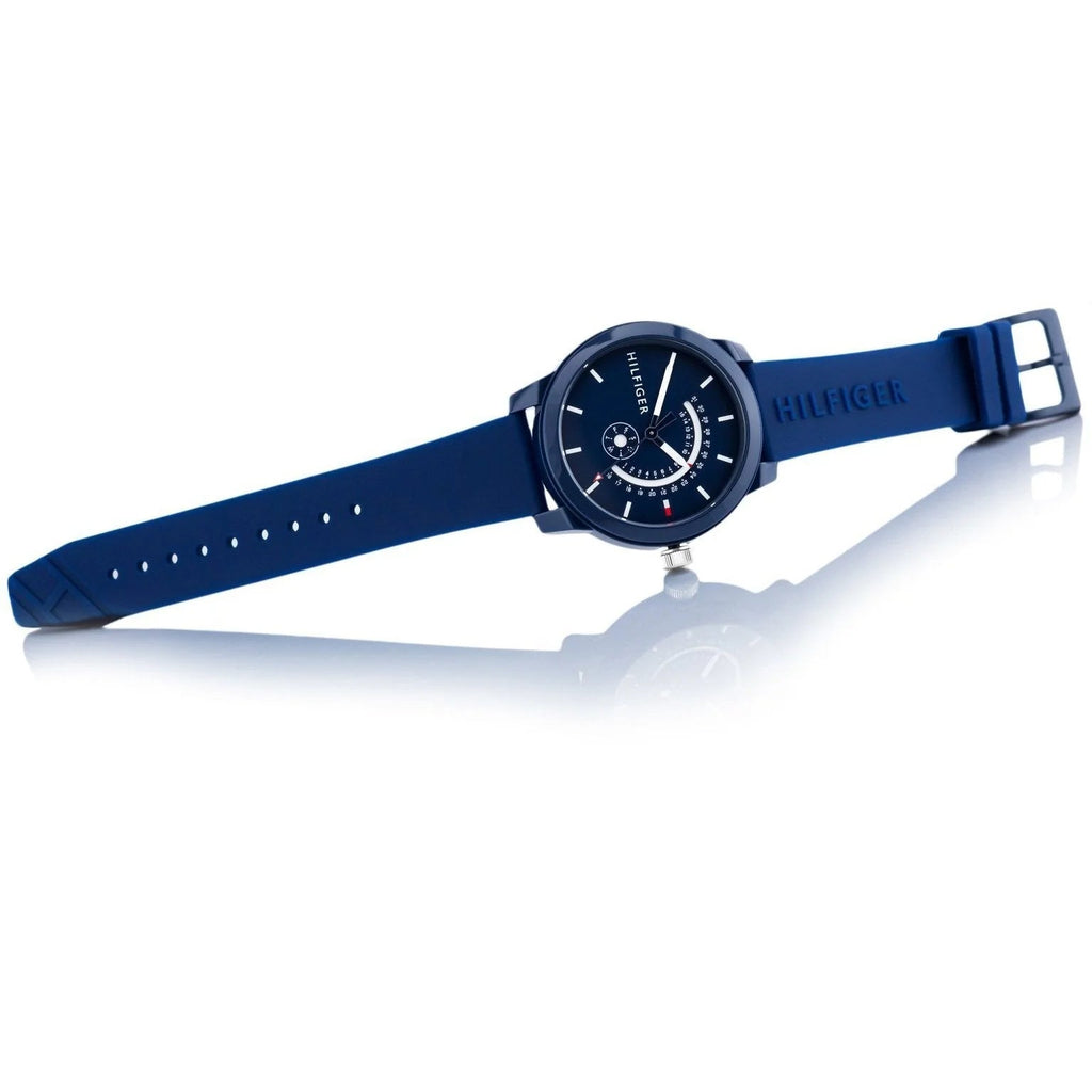 Tommy Hilfiger Denim Quartz Blue Dial Blue Rubber Strap Watch for Men - 1791482 Buy Now By Tommy Hilfiger