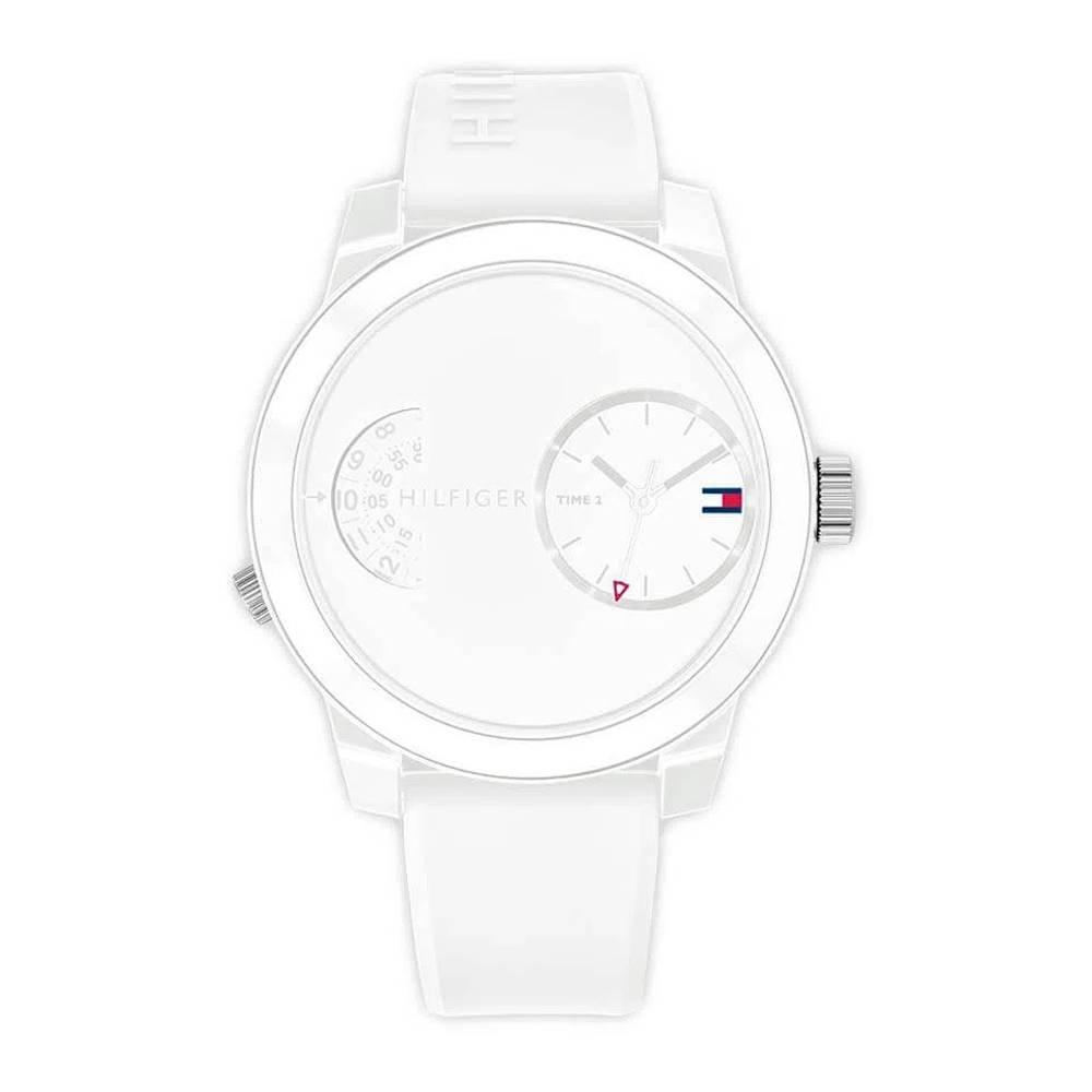 Tommy Hilfiger Denim White Dial White Rubber Strap Watch for Men - 1791558 Buy Now By Tommy Hilfiger