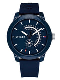 Tommy Hilfiger Denim Quartz Blue Dial Blue Rubber Strap Watch for Men - 1791482 Buy Now By Tommy Hilfiger