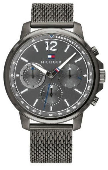 Tommy Hilfiger London Chronograph Grey Dial Grey Mesh Bracelet Watch for Men - 1791530 Buy Now By Tommy Hilfiger
