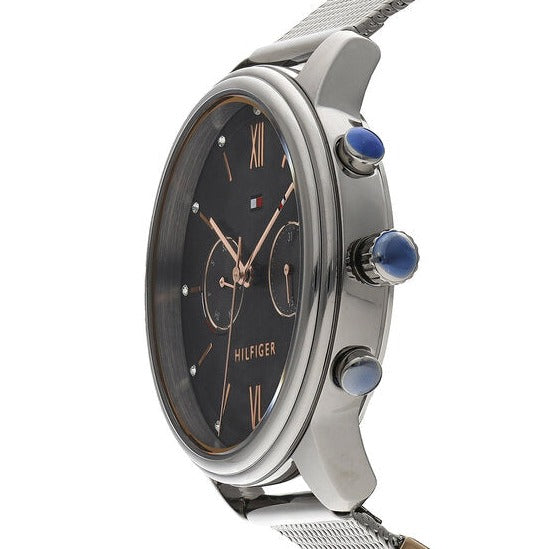 Tommy Hilfiger Blake Quartz Grey Dial Silver Mesh Bracelet Watch for Men - 1782304 Buy Now By Tommy Hilfiger