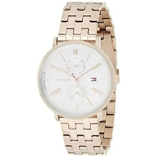 Tommy Hilfiger Jenna Quartz White Dial Rose Gold Steel Strap Watch for Women - 1782070 Buy Now By Tommy Hilfiger