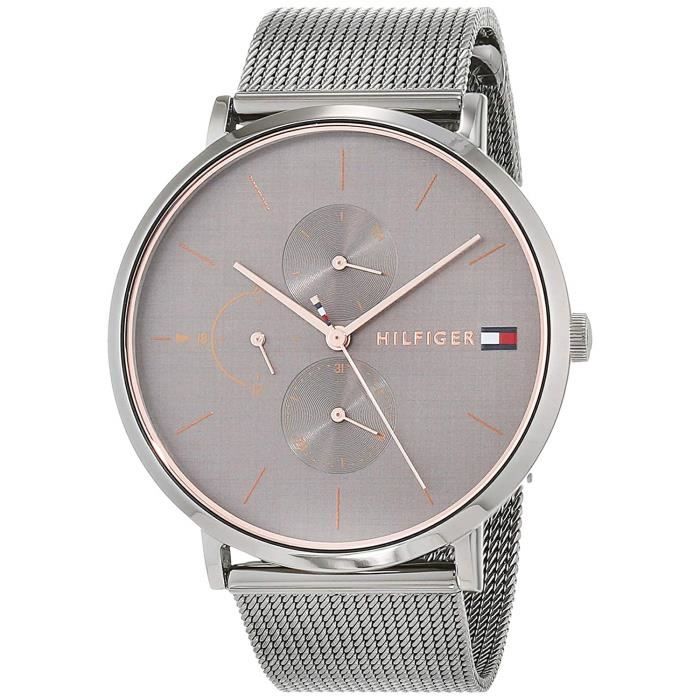 Tommy Hilfiger Jenna Multifunction Grey Dial Grey Mesh Bracelet Watch For Women - 1781945 Buy Now By Tommy Hilfiger