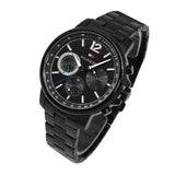 Tommy Hilfiger London Chronograph Black Dial Black Steel Strap Watch for Men - 1791529 Buy Now By Tommy Hilfiger