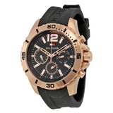 Tommy Hilfiger Sport Multifunction Black Dial Black Rubber Strap Watch for Men - 1791145 Buy Now By Tommy Hilfiger