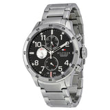 Tommy Hilfiger Cool Sport Multifunction Black Dial Silver Steel Strap Watch for Men - 1791141 Buy Now By Tommy Hilfiger