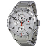 Tommy Hilfiger Trent Multifunction White Dial Silver Steel Strap Watch for Men - 1791140 Buy Now By Tommy Hilfiger