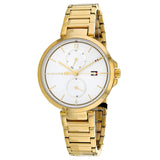 Tommy Hilfiger Angela White Dial Gold Steel Strap Watch for Women - 1782128 Buy Now By Tommy Hilfiger