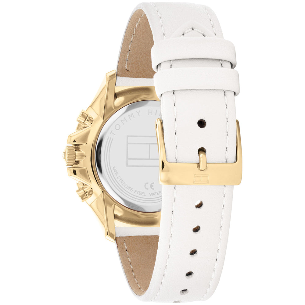 Tommy Hilfiger Brooklyn Quartz White Dial White Leather Strap Watch for Women - 1782018 Buy Now By Tommy Hilfiger