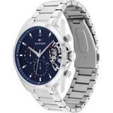 Tommy Hilfiger Baker Quartz Blue Dial Silver Steel Strap Watch For Men - 1710448 Buy Now By Tommy Hilfiger