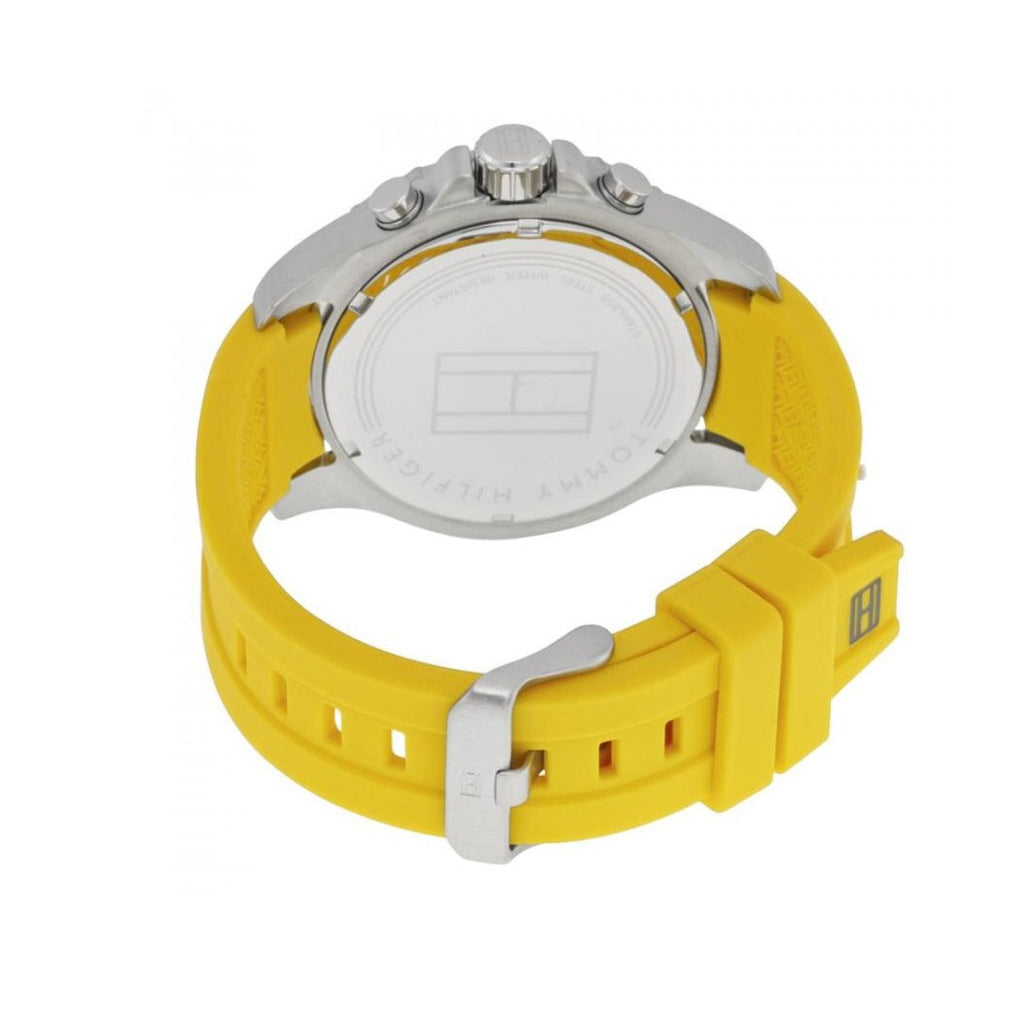 Tommy Hilfiger Sports Multifunction Black Dial Yellow Rubber Strap Watch for Men - 1791144 Buy Now By Tommy Hilfiger