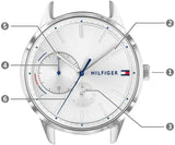 Tommy Hilfiger Brooke Silver Dial Blue Leather Strap Watch for Women - 1782023 Buy Now By Tommy Hilfiger