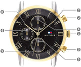 Tommy Hilfiger Analog Black Dial Two Tone Steel Strap Watch for Men - 1791539 Buy Now By Tommy Hilfiger