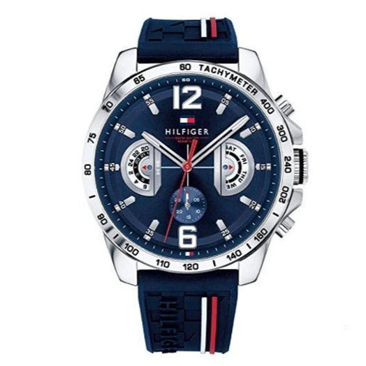 Tommy Hilfiger Decker Blue Dial Blue Rubber Strap Watch for Men - 1791476 Buy Now By Tommy Hilfiger